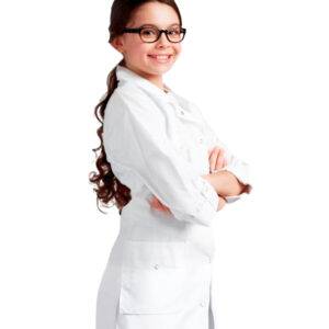 Bata de laboratorio blanca